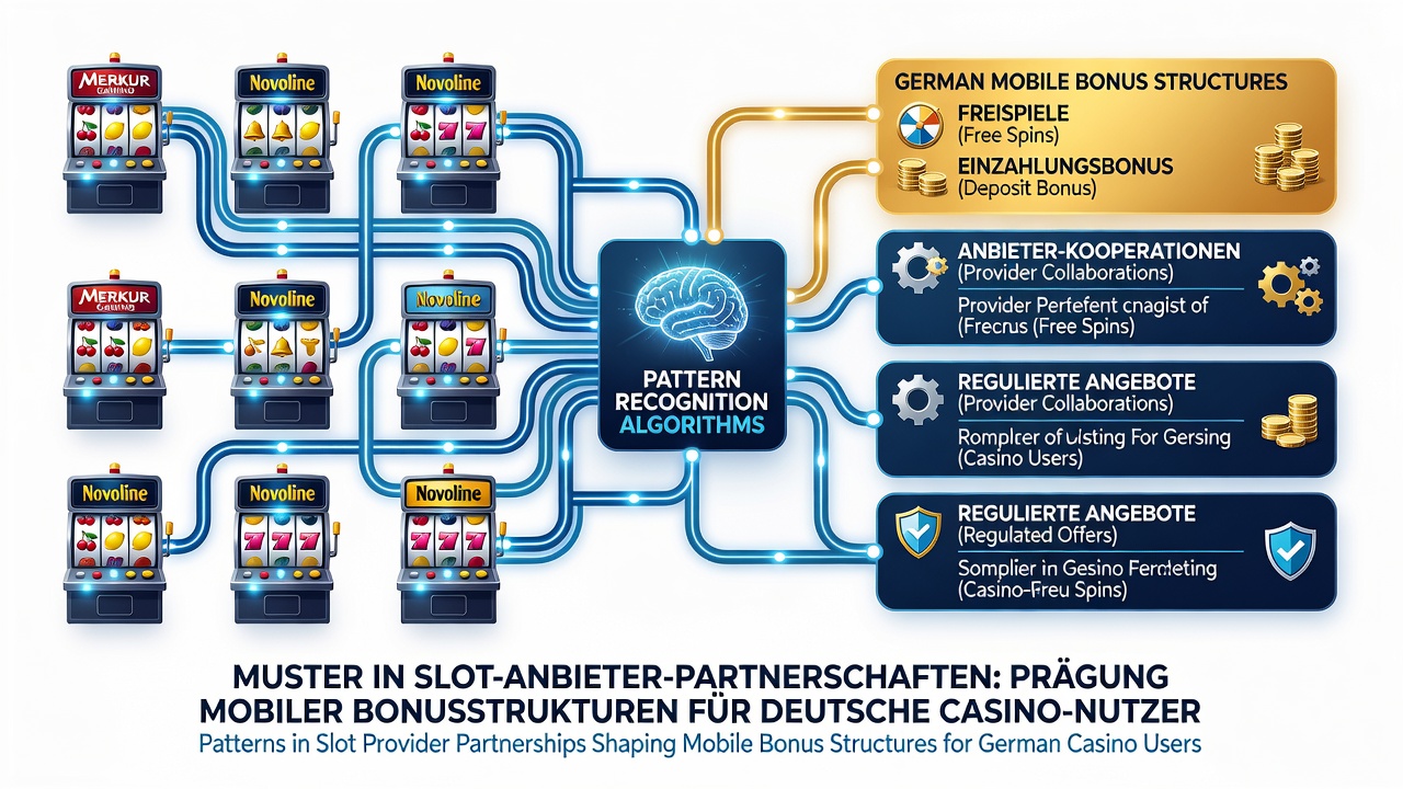 Darstellung mobiler Bonusstrukturen und Provider-Kooperationen im deutschen iGaming-Sektor