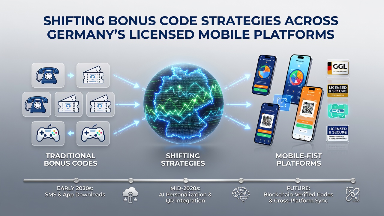 Darstellung mobiler Bonuscode-Integration mit Fokus auf Anpassungen an deutsche Lizenzvorgaben und Nutzertrends im Juli 2026